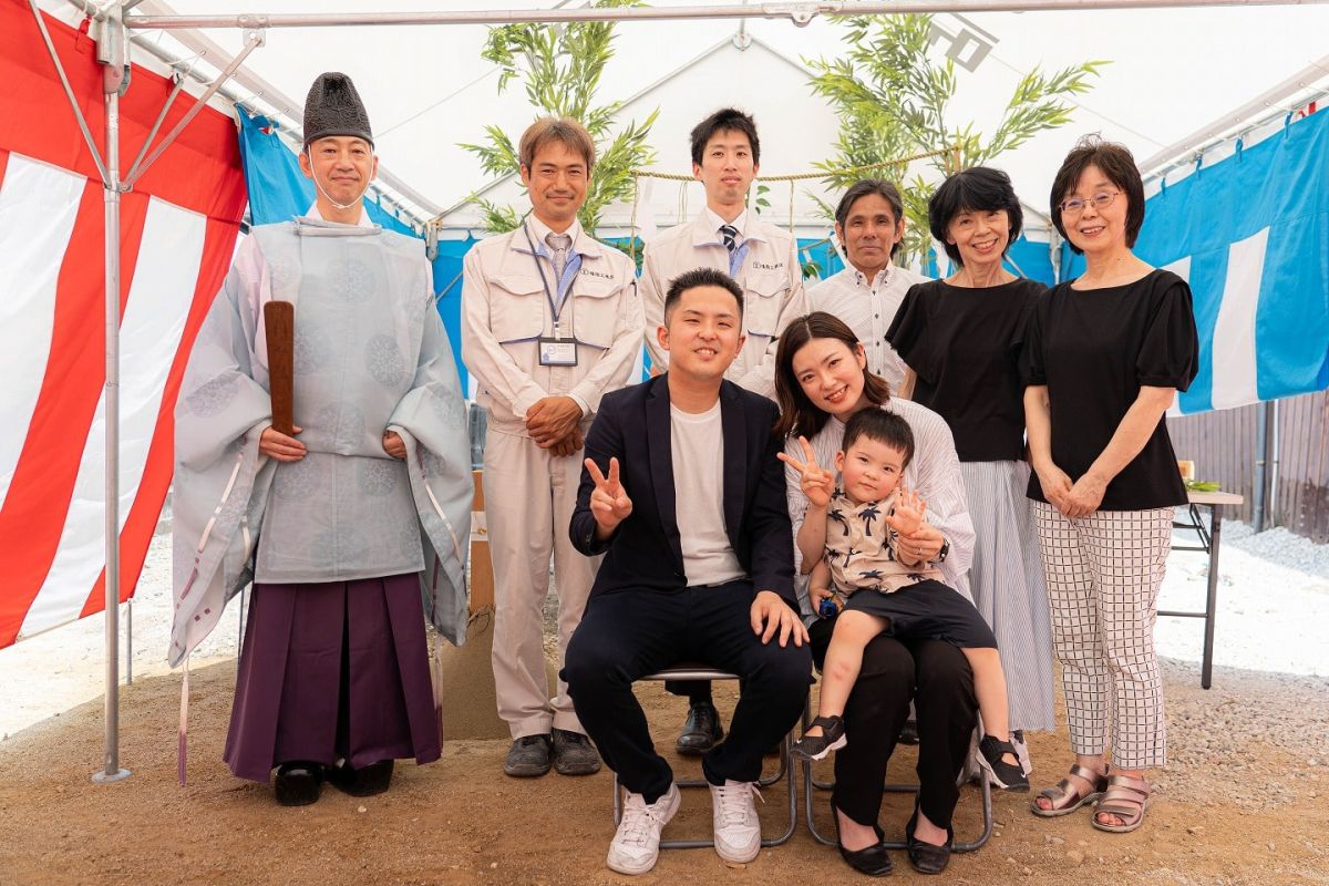 「福岡市東区15」注文住宅現場リポート①【地鎮祭】