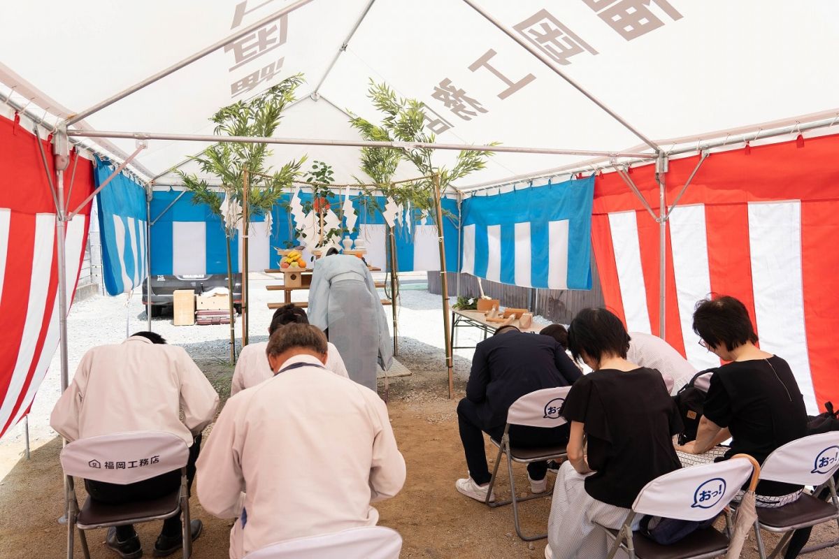 「福岡市東区15」注文住宅現場リポート①【地鎮祭】