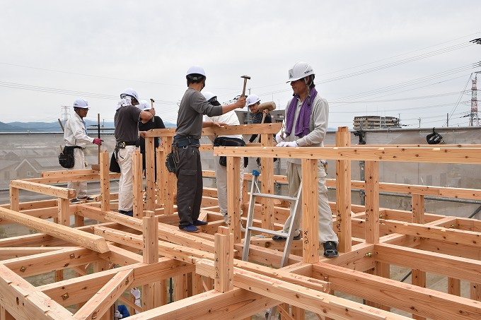 「筑紫野市03」注文住宅現場リポート⑥【上棟式】